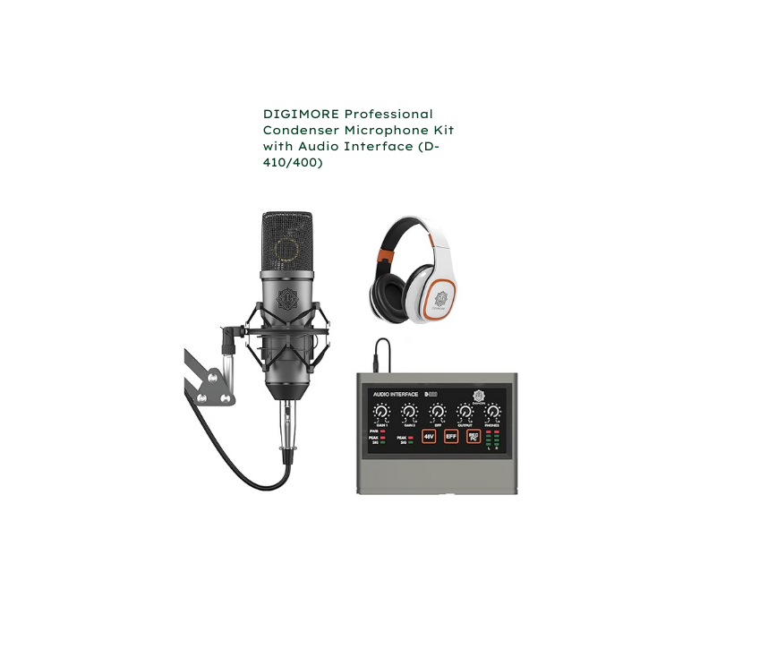 DIGIMORE Professional Condenser Microphone Kit (D-410/400)